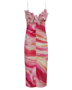 PatBO Aura Embroidered Stretch Midi Dress (FINAL SALE)- Dresses & Jumpsuits