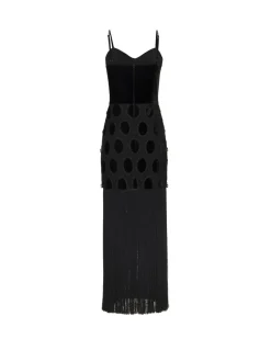 PatBO BEADED VELVET LACE MAXI DRESS (EXCLUSIVE)- Dresses & Jumpsuits