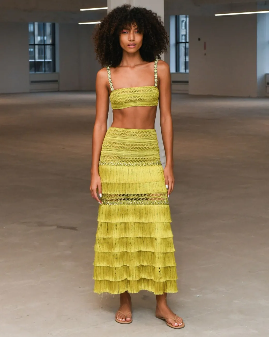 PatBO Beaded Woven Cropped Top (FINAL SALE)- Matching Sets|Tops & Bodysuits