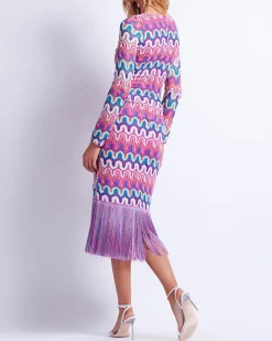 PatBO CROCHET CUT-OUT FRINGE TRIM MIDI DRESS (FINAL SALE)- Beach Dresses|Dresses & Jumpsuits