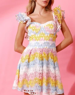PatBO Degrade Lace Mini Dress (FINAL SALE- Dresses & Jumpsuits