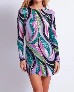 PatBO DELOS BEADED TULLE MINI DRESS (FINAL SALE)- Dresses & Jumpsuits