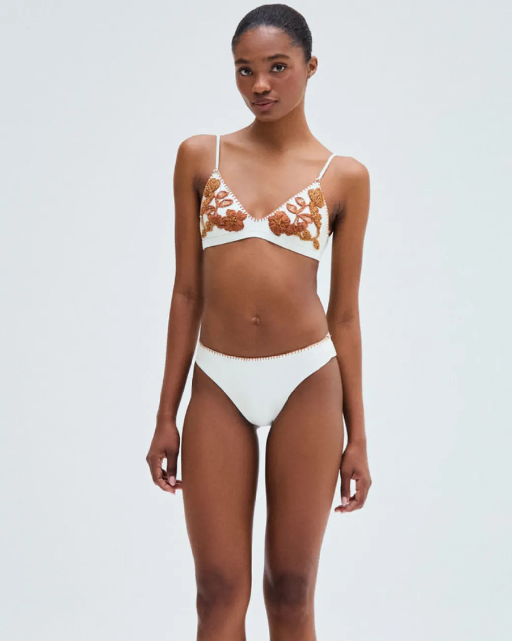 PatBO EMBROIDERED BIKINI BOTTOM- Bikinis|Matching Sets