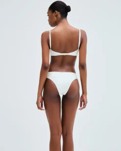 PatBO EMBROIDERED BIKINI TOP- Bikinis|Matching Sets