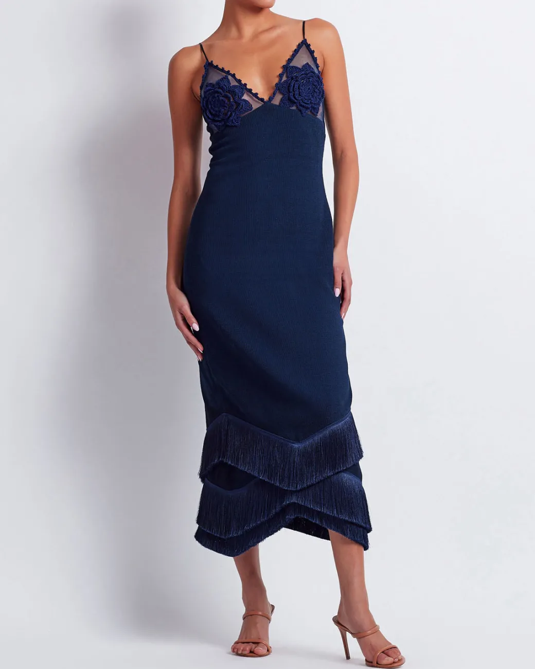 PatBO Embroidered Crochet Midi Dress (FINAL SALE)- Dresses & Jumpsuits