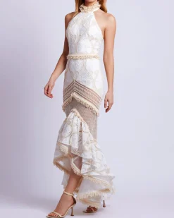 PatBO Eyelet Lace Maxi Dress (EXCLUSIVE)- Dresses & Jumpsuits