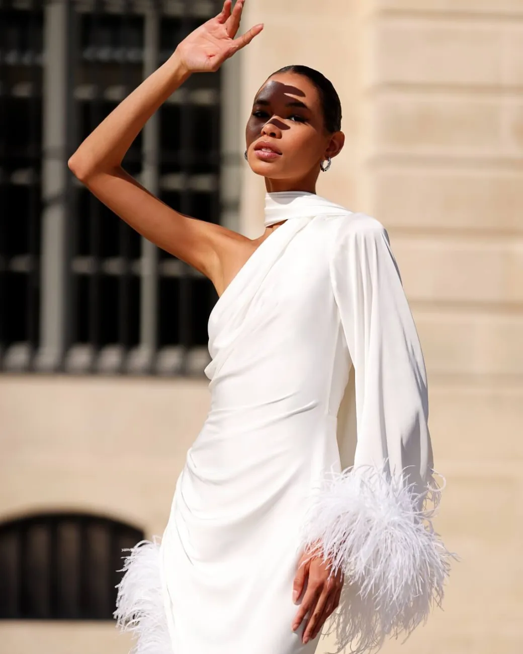 PatBO FEATHER TRIM OSCAR DRESS (FINAL SALE)- Dresses & Jumpsuits
