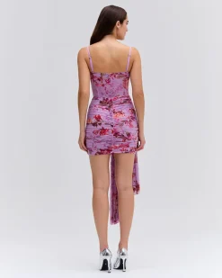 PatBO Floral Haze Bustier Mini Dress- Dresses & Jumpsuits