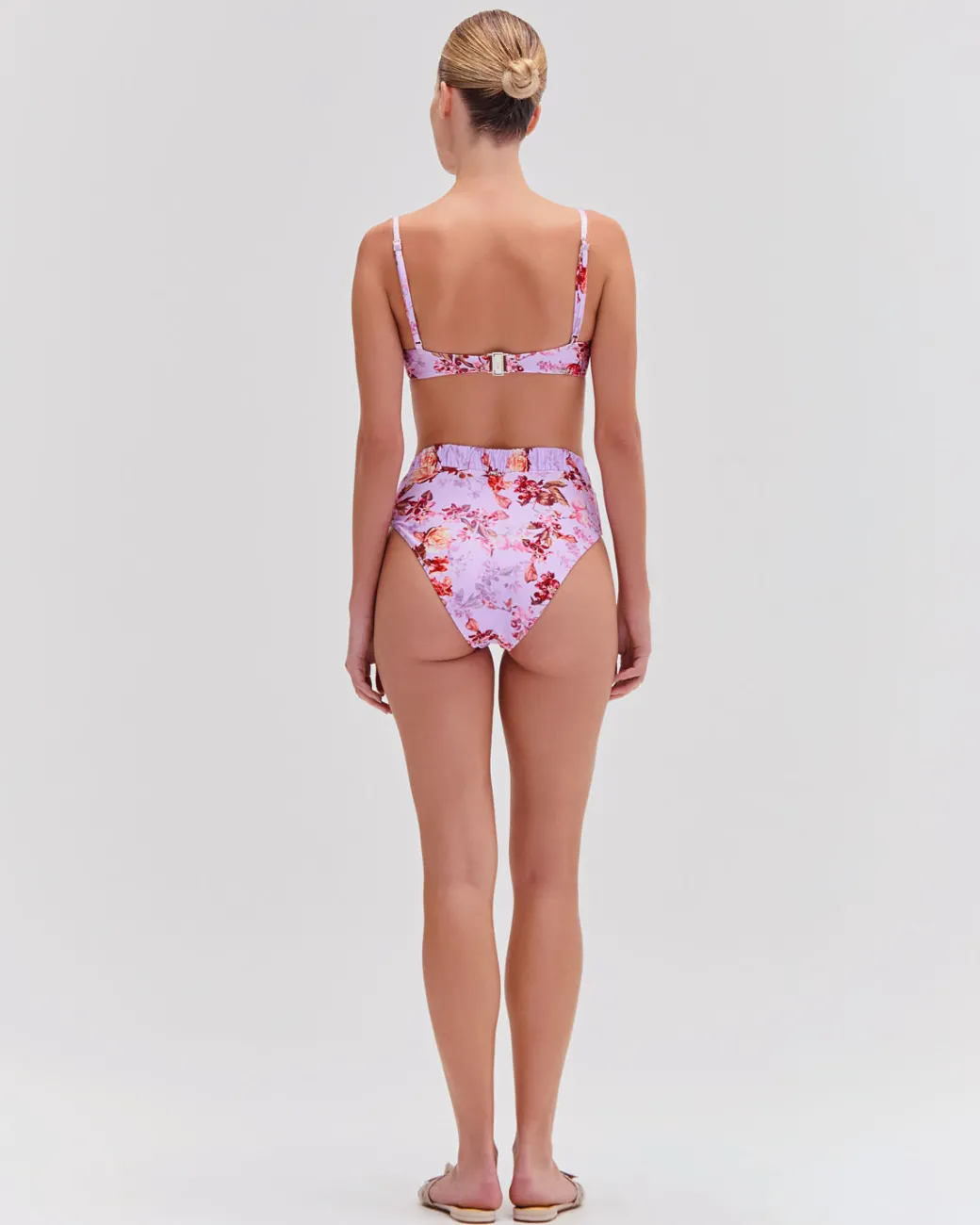 PatBO Floral Haze High Leg Bikini Bottom (EXCLUSIVE)- Bikinis|Matching Sets