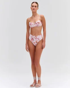 PatBO Floral Haze High Leg Bikini Bottom (EXCLUSIVE)- Bikinis|Matching Sets