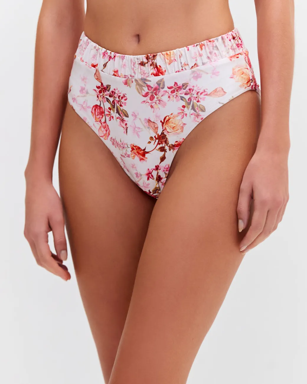 PatBO Floral Haze High Leg Bikini Bottom (EXCLUSIVE)- Bikinis|Matching Sets