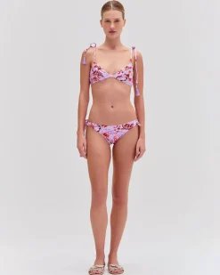 PatBO Floral Haze String Bikini Bottom- Bikinis|Matching Sets