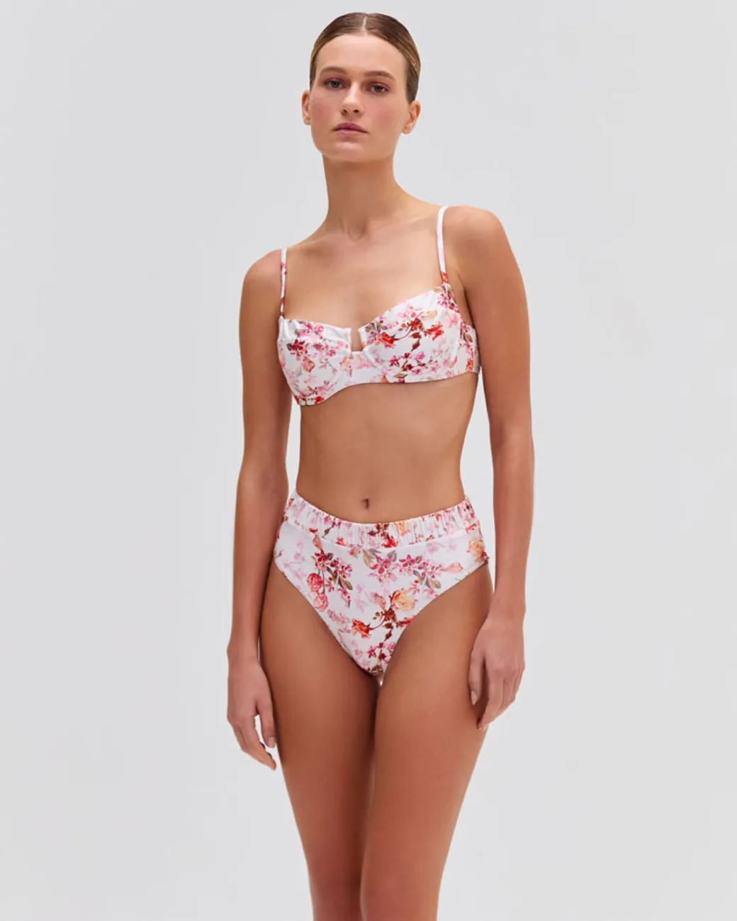 PatBO Floral Haze Underwire Bikini Top (EXCLUSIVE)- Bikinis|Matching Sets
