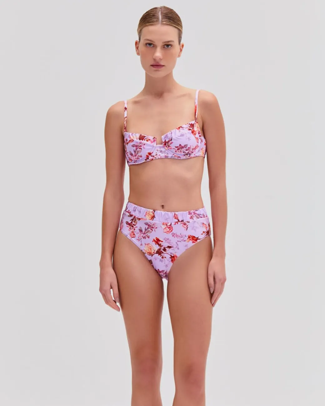 PatBO Floral Haze Underwire Bikini Top (EXCLUSIVE)- Bikinis|Matching Sets
