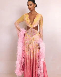 PatBO Floral Long Dress- Dresses & Jumpsuits