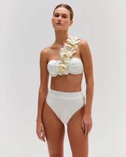 PatBO Flower Applique Bikini Top (FINAL SALE)- Bikinis