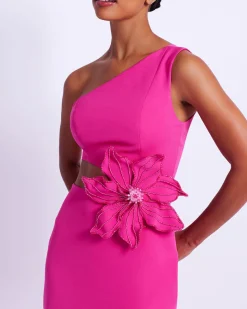 PatBO Flower Applique Midi Dress (FINAL SALE)- Dresses & Jumpsuits