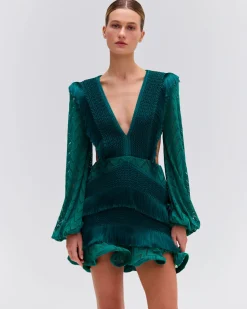 PatBO FRINGE CUTOUT MINI DRESS- Dresses & Jumpsuits