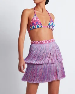 PatBO FRINGE MINI SKIRT (FINAL SALE)- Cover-ups|Matching Sets