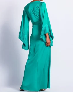 PatBO Fringe Trim Wrap Dress (FINAL SALE)- Dresses & Jumpsuits