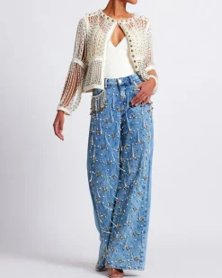 PatBO FULLY BEADED JACKET (RUNWAY)- Jackets|Tops & Bodysuits