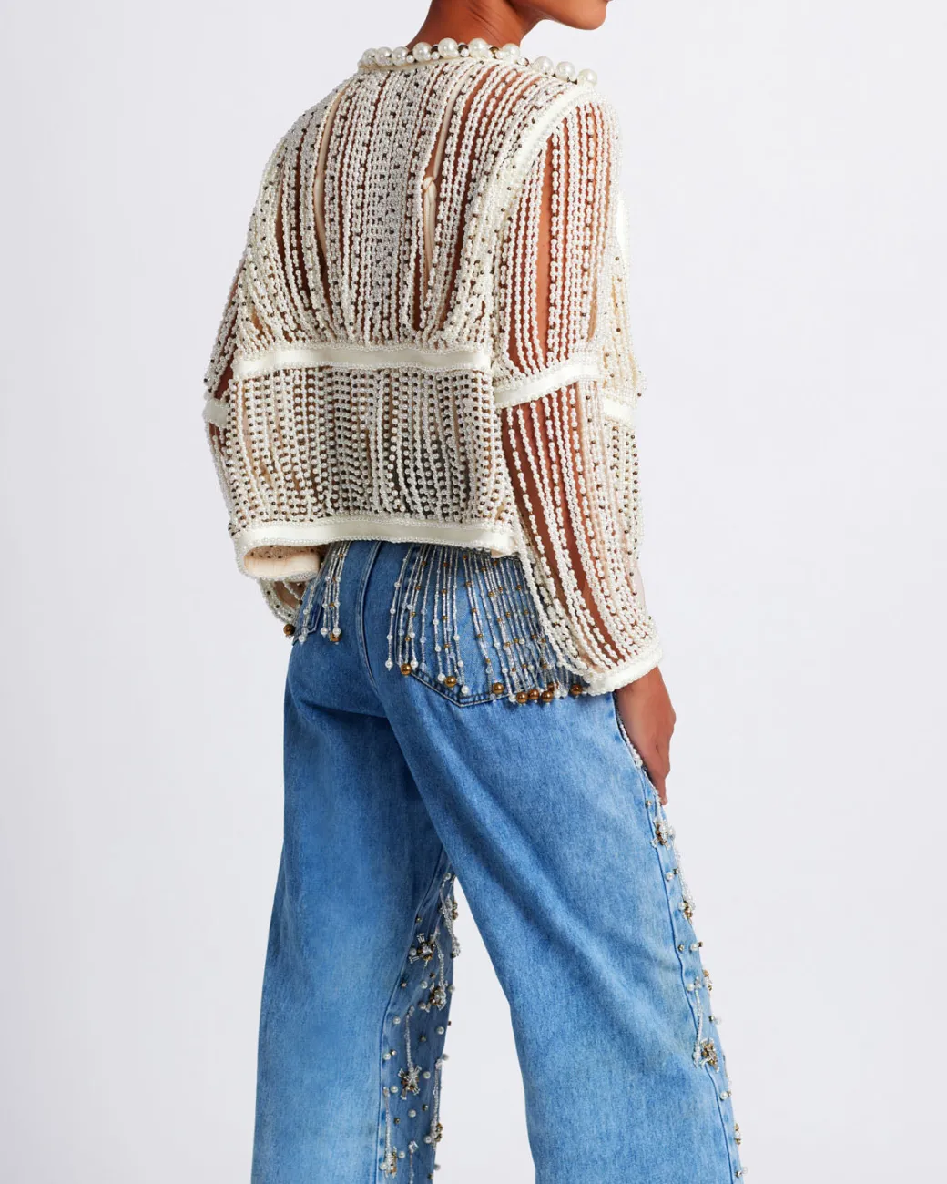 PatBO FULLY BEADED JACKET (RUNWAY)- Jackets|Tops & Bodysuits