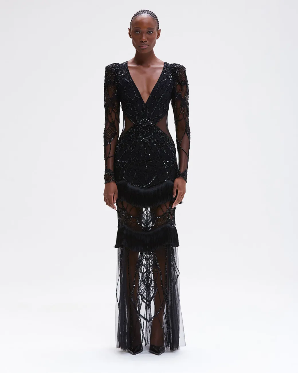 PatBO Gossamer Fringe Maxi Dress (RUNWAY)- Dresses & Jumpsuits