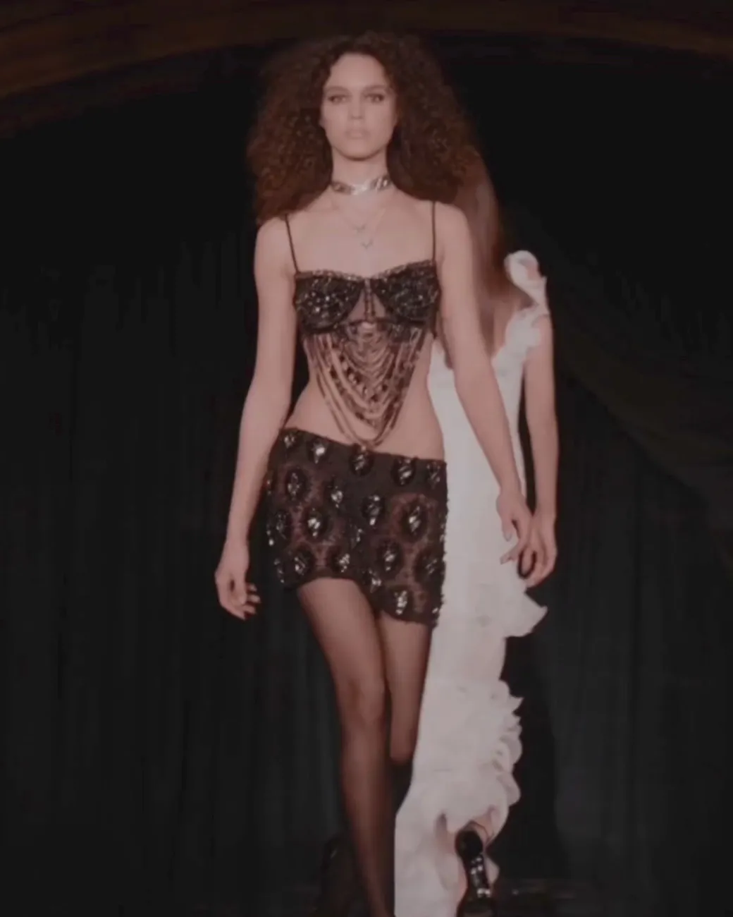 PatBO Hand-Beaded Bralette (RUNWAY)- Tops & Bodysuits