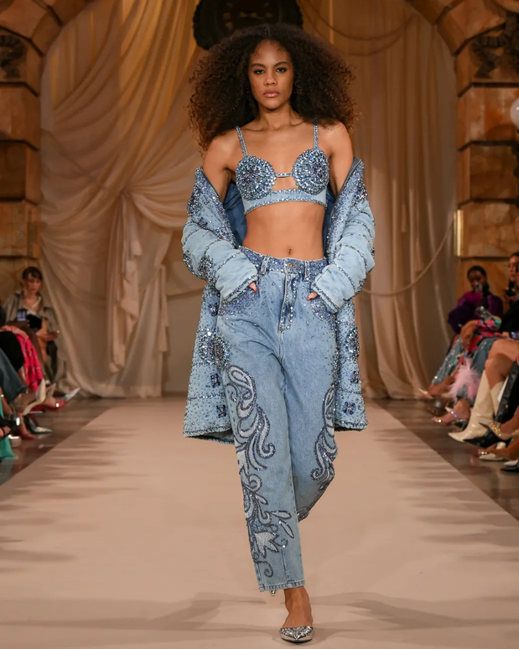 PatBO HAND-BEADED BRALETTE (FINAL SALE)- Matching Sets|Denim