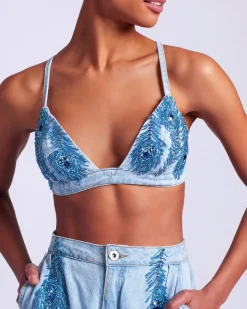 PatBO Hand-Beaded Bralette (FINAL SALE)- Matching Sets|Denim