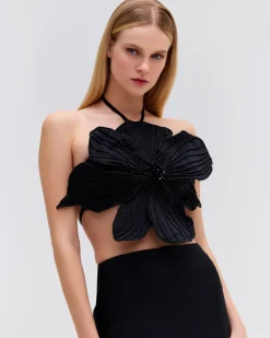 PatBO HAND-BEADED FLOWER TOP (EXCLUSIVE)- Matching Sets|Tops & Bodysuits