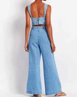 PatBO Hand-Beaded Jeans (FINAL SALE)- Matching Sets|Denim