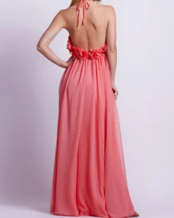 PatBO Hand-Embroidered 3D Flower Gown (FINAL SALE)- Dresses & Jumpsuits