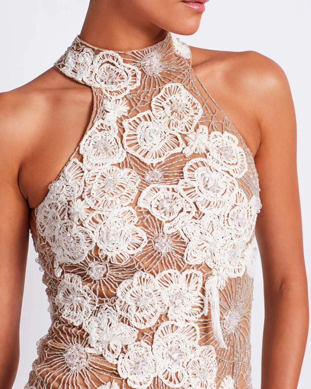 PatBO HAND-EMBROIDERED SLEEVELESS COCKTAIL DRESS (FINAL SALE)- Dresses & Jumpsuits