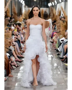 PatBO Hand-Embroidered Strapless Gown (EXCLUSIVE)- Dresses & Jumpsuits