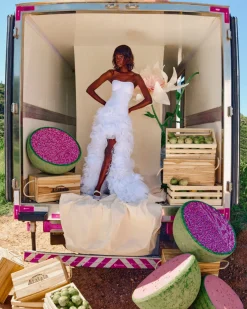 PatBO Hand-Embroidered Strapless Gown (EXCLUSIVE)- Dresses & Jumpsuits