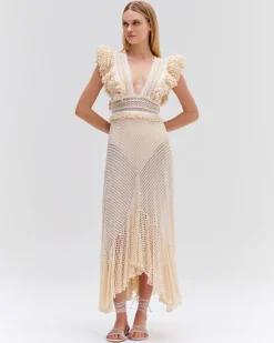 PatBO HAND-WOVEN NETTED BEACH DRESS- Beach Dresses