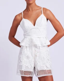 PatBO High Waist Lace Shorts (EXCLUSIVE) (FINAL SALE)- Matching Sets
