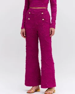 PatBO Jacquard Flare Pants- Matching Sets|Bottoms