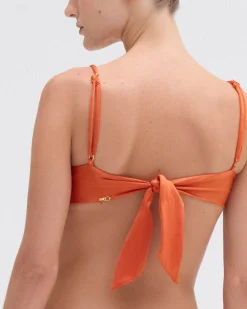 PatBO JERSEY SANDS BRAIDED BIKINI TOP- Bikinis|Matching Sets