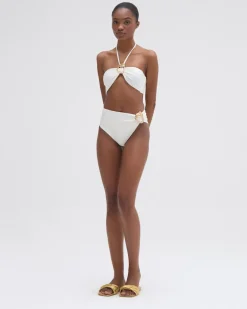 PatBO JERSEY SANDS STONE BIKINI TOP- Bikinis|Matching Sets
