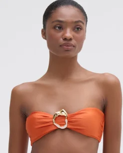 PatBO JERSEY SANDS STONE BIKINI TOP- Bikinis|Matching Sets