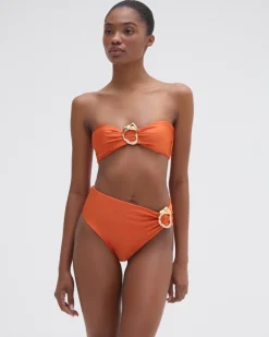 PatBO JERSEY SANDS STONE BIKINI TOP- Bikinis|Matching Sets