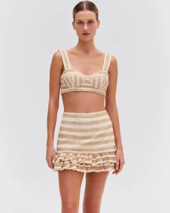 PatBO JUTE BRALETTE TOP- Matching Sets|Tops & Bodysuits
