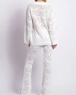 PatBO Knit Flare Leg Pant- Matching Sets|Bottoms