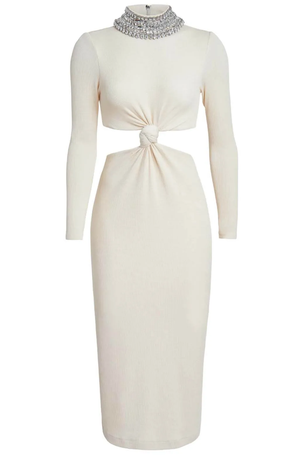 PatBO KNIT MIDI DRESS WITH EMBELLISHED COLLAR (FINAL SALE)- Dresses & Jumpsuits