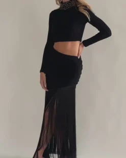 PatBO Knit Mock Neck Cropped Top (FINAL SALE)- Tops & Bodysuits