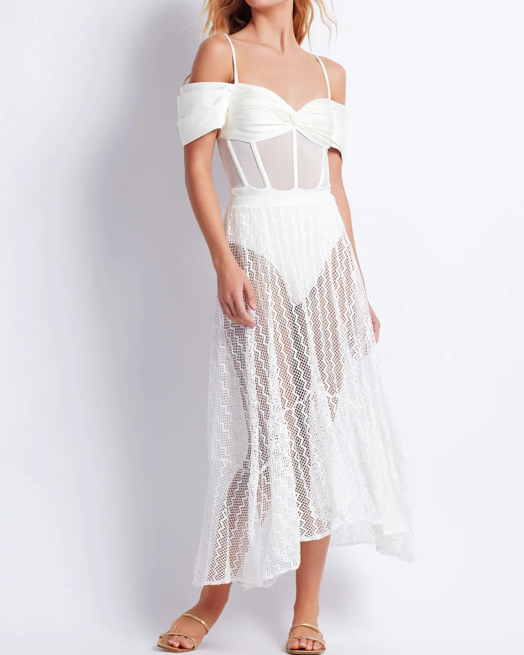 PatBO Lace Beach Skirt- Cover-ups