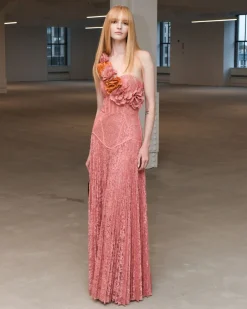 PatBO Lace Bustier Maxi Dress- Dresses & Jumpsuits