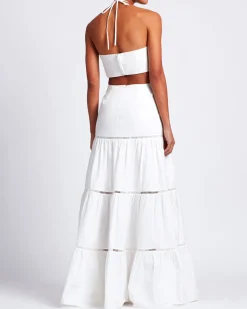 PatBO Lasercut Cotton Poplin Maxi Dress (FINAL SALE)- Dresses & Jumpsuits